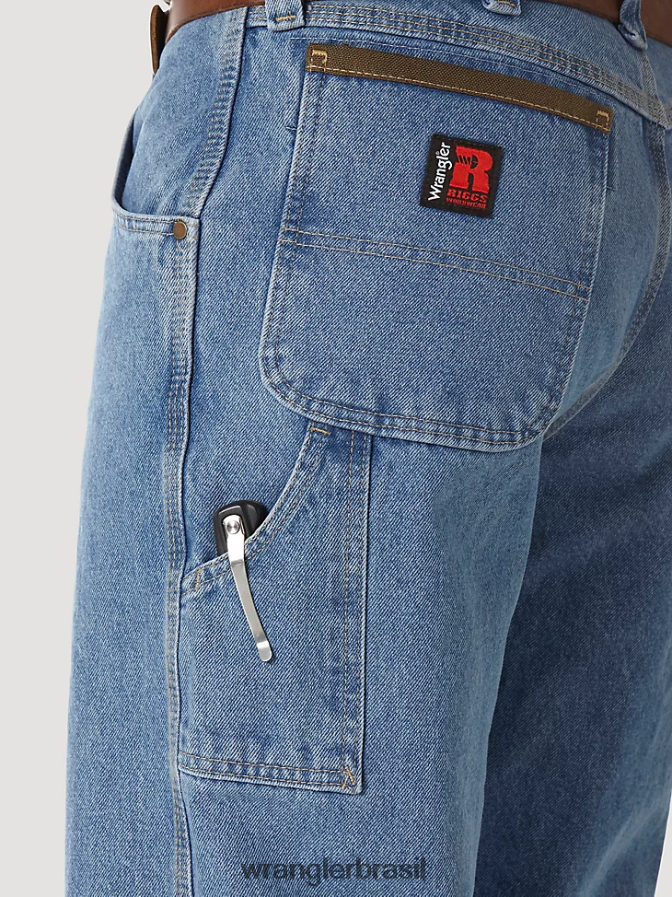 Wrangler carpinteiro de roupas de trabalho riggs índigo vintage (3w020vi) homens roupas 00LN6N157