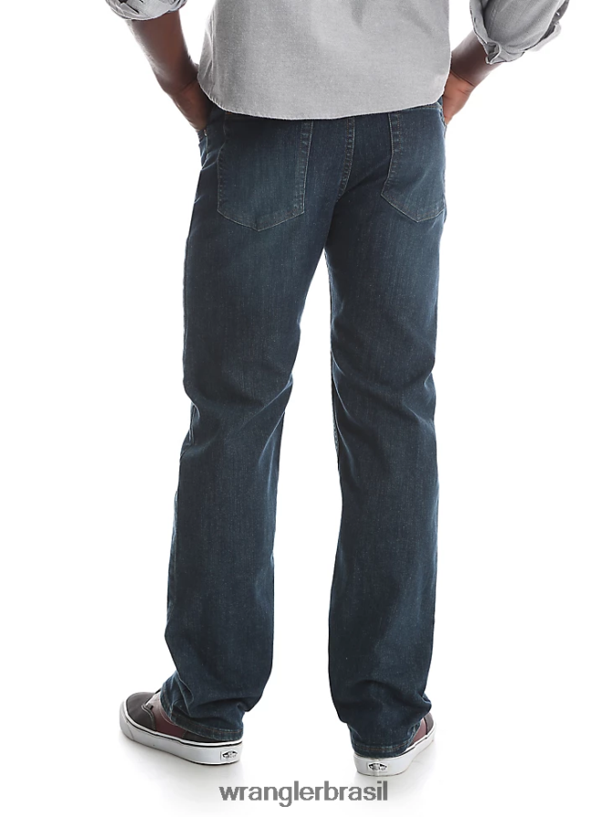 Wrangler cinco estrelas premium denim flex para conforto jeans de ajuste regular carbono (96fxvcn) homens roupas 00LN6N141
