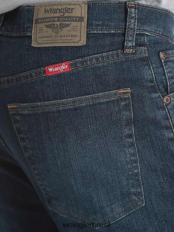 Wrangler cinco estrelas premium denim flex para conforto jeans de ajuste regular carbono (96fxvcn) homens roupas 00LN6N141