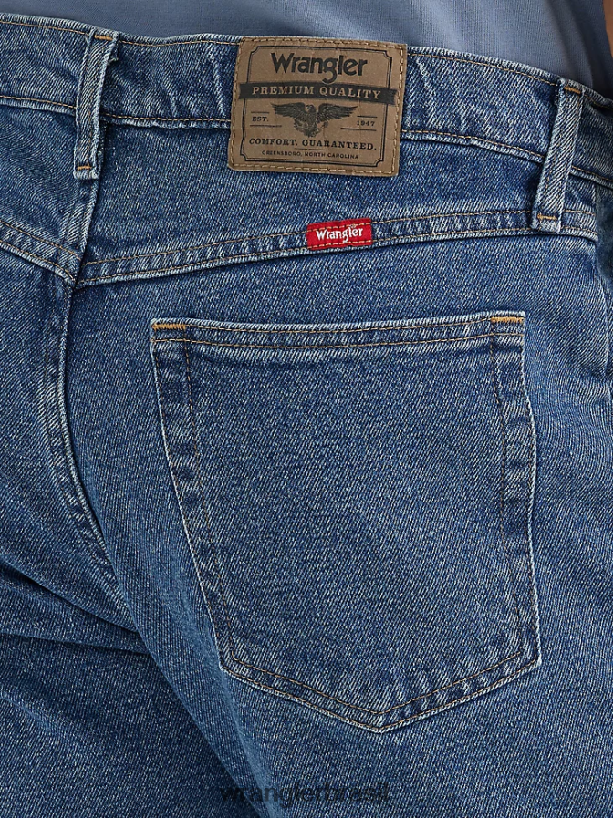 Wrangler cinco estrelas premium denim flex para conforto jeans de ajuste regular crepúsculo azul (96fxvdb) homens roupas 00LN6N138