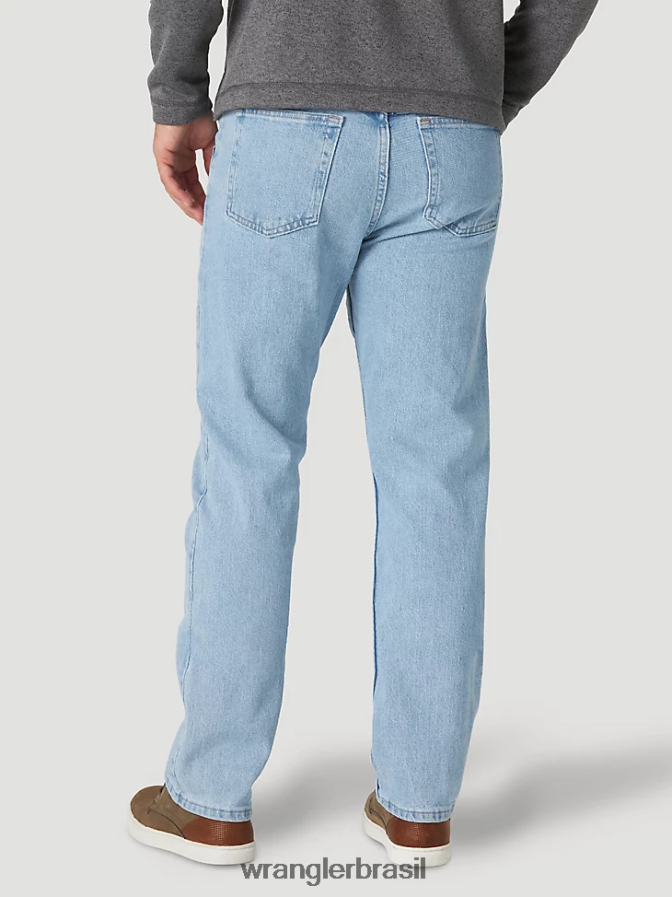 Wrangler cinco estrelas premium denim flex para conforto jeans de ajuste regular índigo branqueado (96fxvbi) homens roupas 00LN6N137