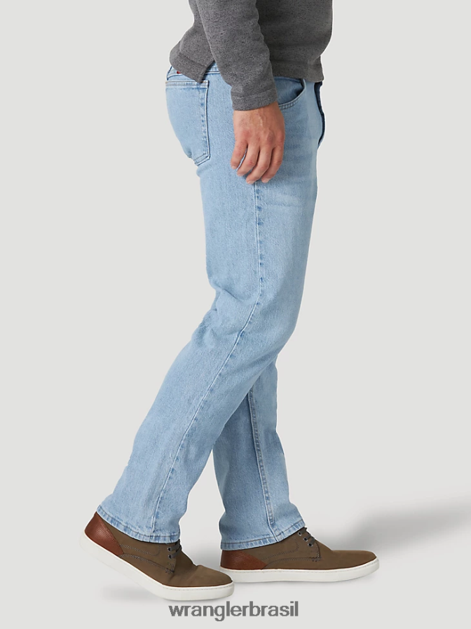 Wrangler cinco estrelas premium denim flex para conforto jeans de ajuste regular índigo branqueado (96fxvbi) homens roupas 00LN6N137