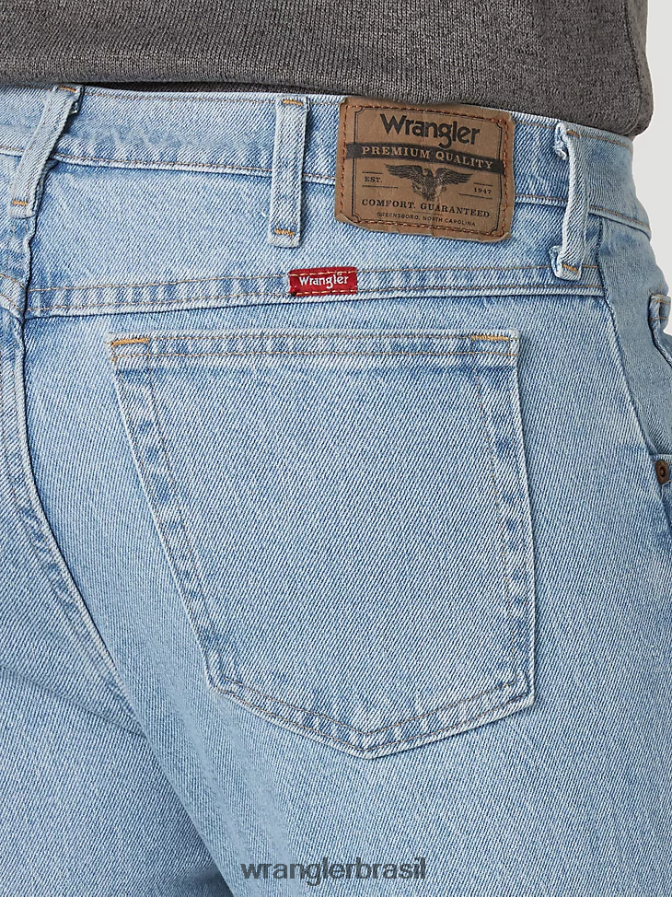 Wrangler cinco estrelas premium denim flex para conforto jeans de ajuste regular índigo branqueado (96fxvbi) homens roupas 00LN6N137