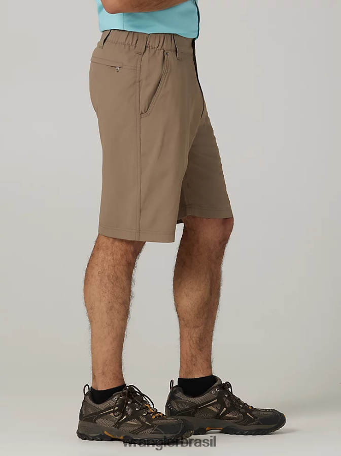 Wrangler cintura elástica de desempenho curto pedra caída (112336135) homens roupas 00LN6N597