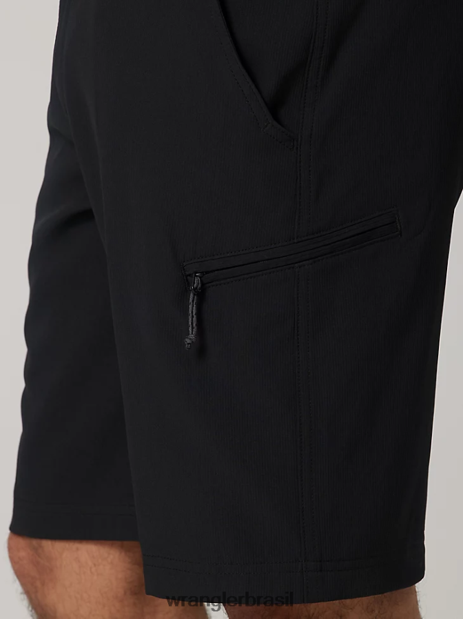 Wrangler cintura elástica de desempenho curto preto azeviche (112336128) homens roupas 00LN6N595