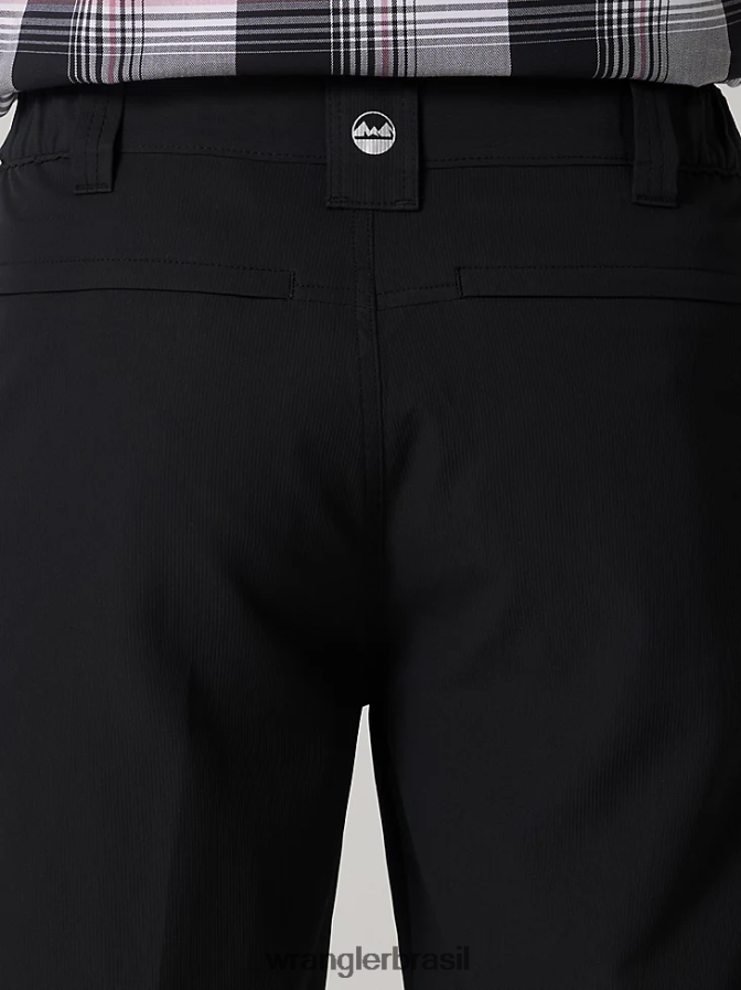 Wrangler cintura elástica de desempenho curto preto azeviche (112336128) homens roupas 00LN6N595