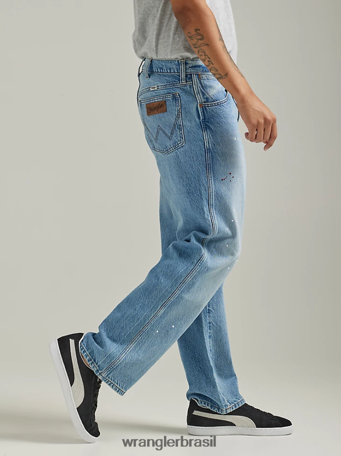 Wrangler jeans folgado destruído planícies (112332241) homens roupas 00LN6N144