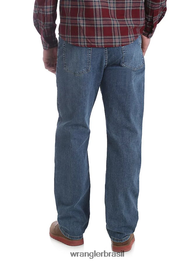 Wrangler jeans premium cinco estrelas flex para conforto e ajuste relaxado ardósia (97fxvst) homens roupas 00LN6N84