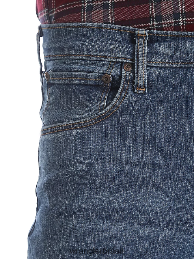 Wrangler jeans premium cinco estrelas flex para conforto e ajuste relaxado ardósia (97fxvst) homens roupas 00LN6N84