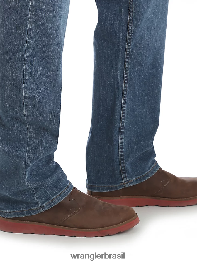 Wrangler jeans premium cinco estrelas flex para conforto e ajuste relaxado ardósia (97fxvst) homens roupas 00LN6N84