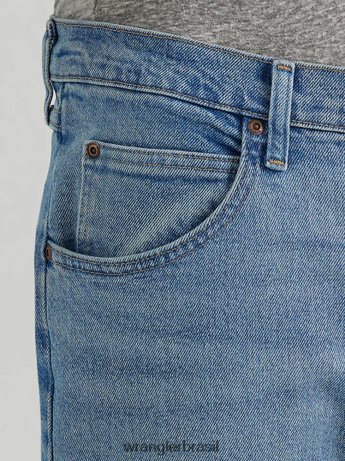 Wrangler jeans premium cinco estrelas flex para conforto e ajuste relaxado tonalidade branqueada (97fxvbt) homens roupas 00LN6N85