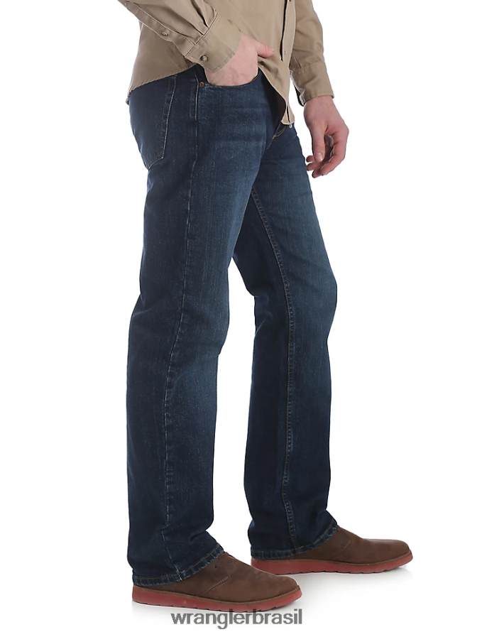 Wrangler jeans premium cinco estrelas flex para conforto e ajuste reto metrô (95fxvmt) homens roupas 00LN6N194