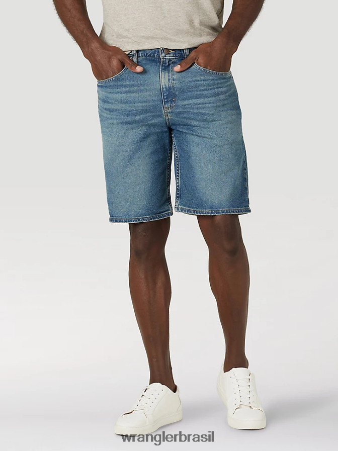 Wrangler livre para esticar short jeans tonalidade média (112317150) homens roupas 00LN6N578