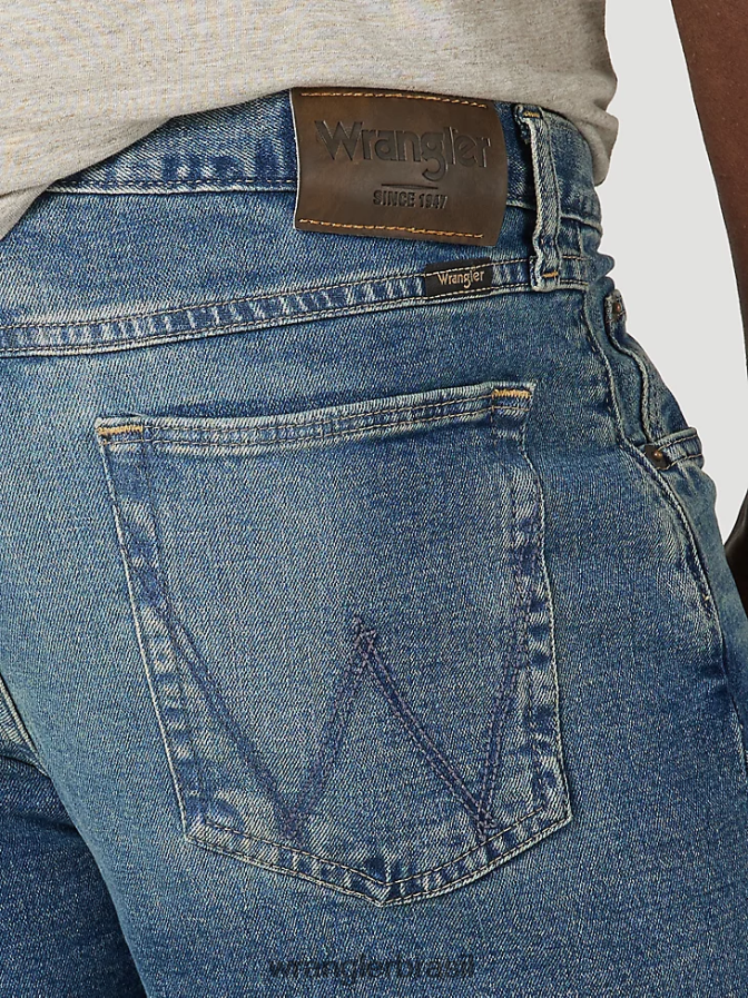 Wrangler livre para esticar short jeans tonalidade média (112317150) homens roupas 00LN6N578