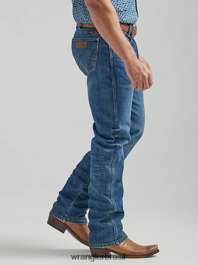 Wrangler o jeans retro premium slim straight Galloway (112325797) homens roupas 00LN6N75