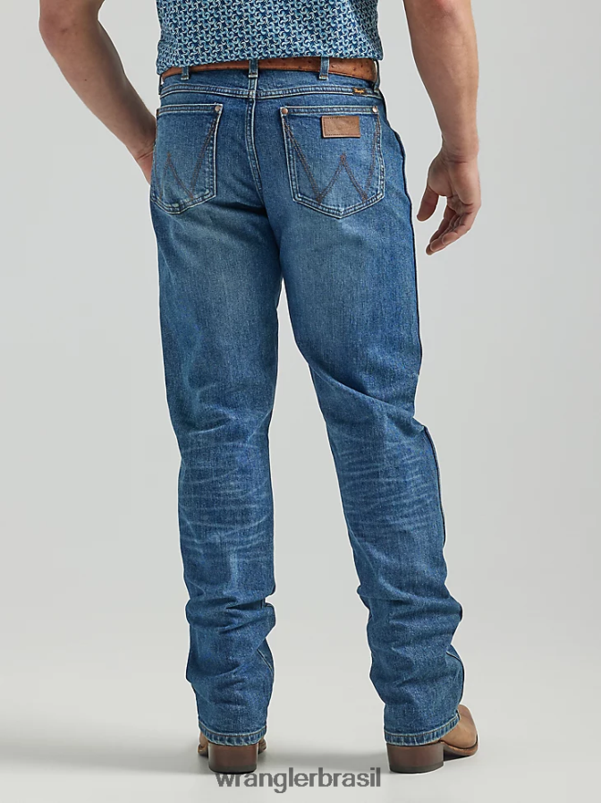 Wrangler o jeans retro premium slim straight Galloway (112325797) homens roupas 00LN6N75