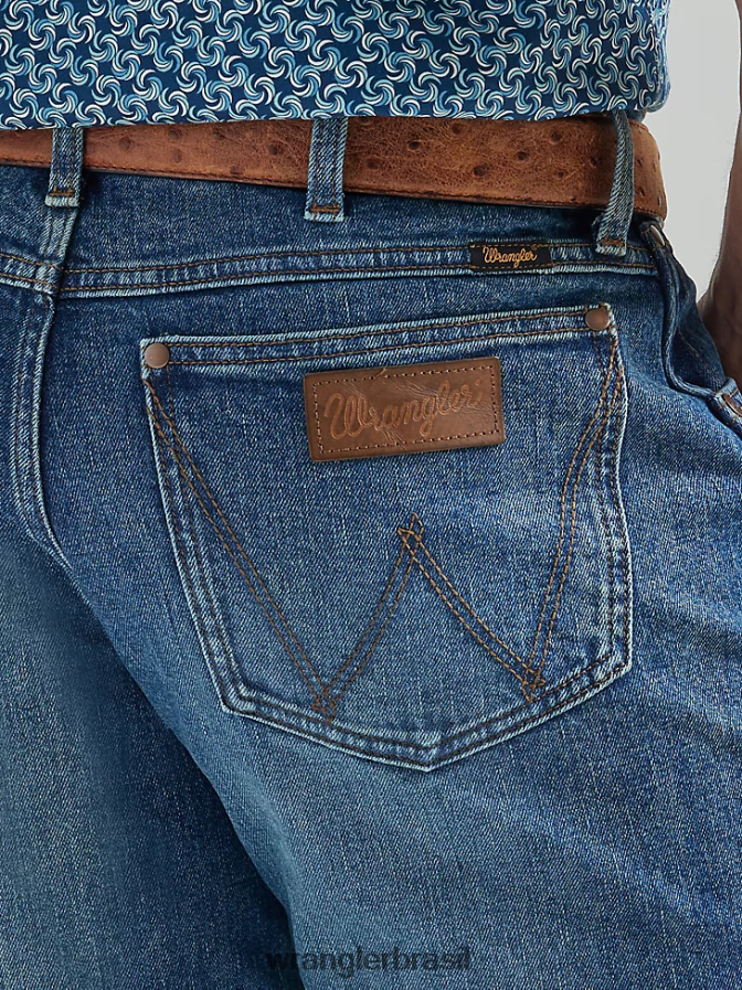 Wrangler o jeans retro premium slim straight Galloway (112325797) homens roupas 00LN6N75