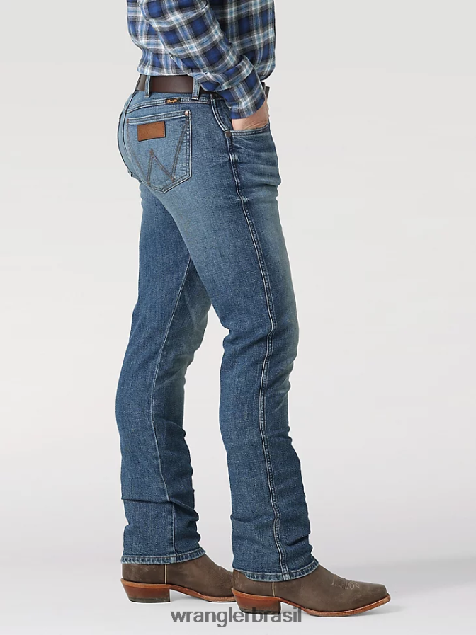 Wrangler o jeans retro premium slim straight ansley (112317563) homens roupas 00LN6N73
