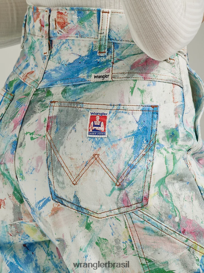 Wrangler retrabalhado curto pedra leve (wbrwsls) mulheres roupas 00LN6N822