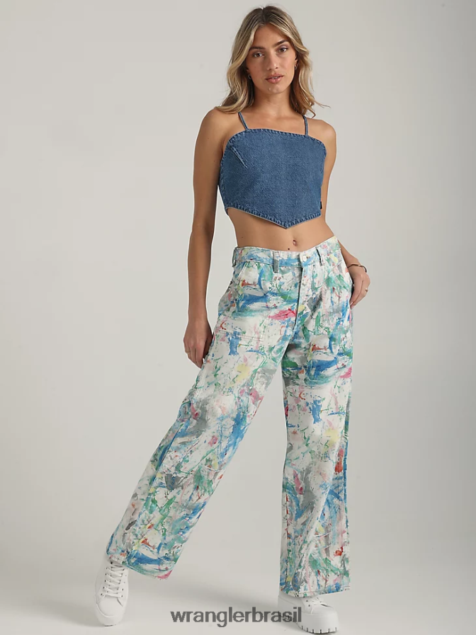 Wrangler retrabalhado curto pedra leve (wbrwsls) mulheres roupas 00LN6N822