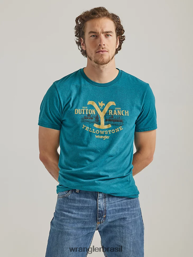 Wrangler riggs roupa de trabalho manga curta henley urze freixo (3w760ah) homens roupas 00LN6N271