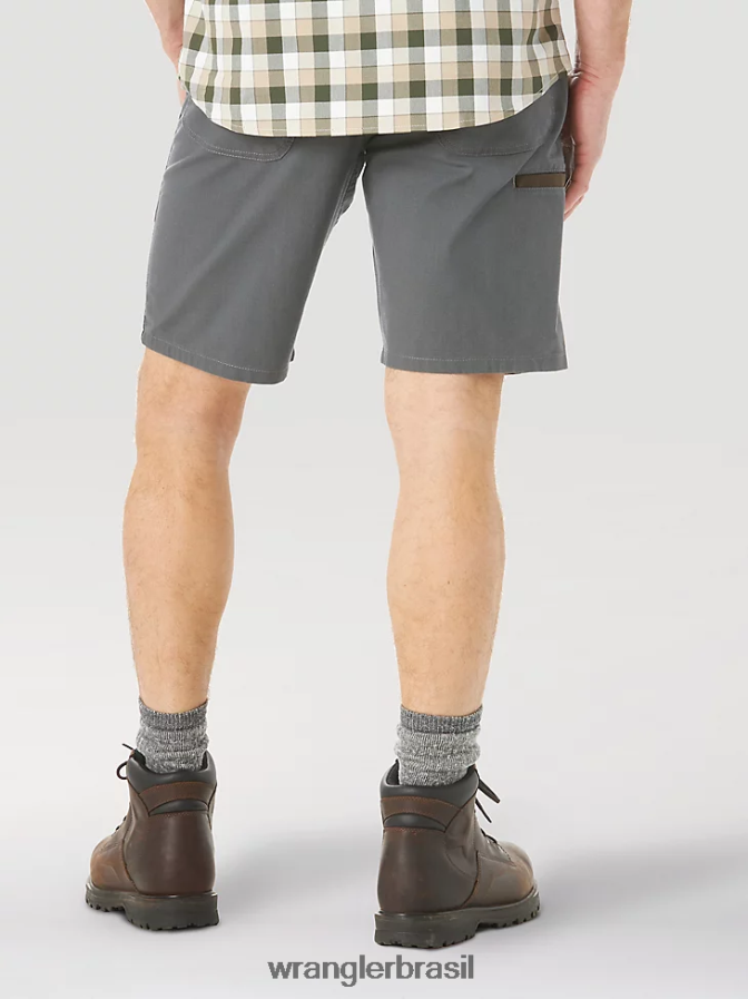 Wrangler riggs workwear ajuste regular trabalho curto cinza (3w341gy) homens roupas 00LN6N664