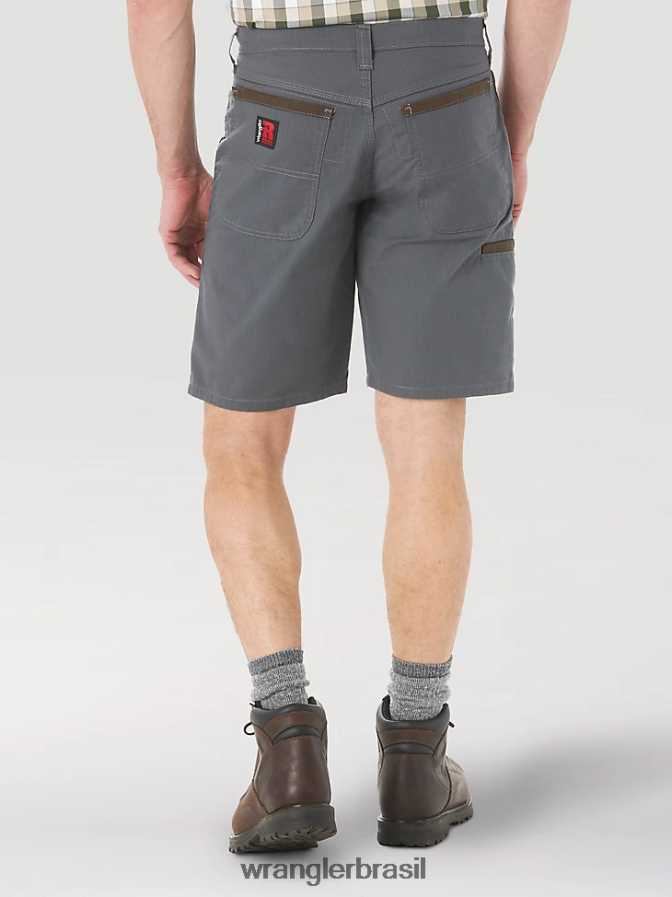 Wrangler riggs workwear ajuste regular trabalho curto cinza (3w341gy) homens roupas 00LN6N664