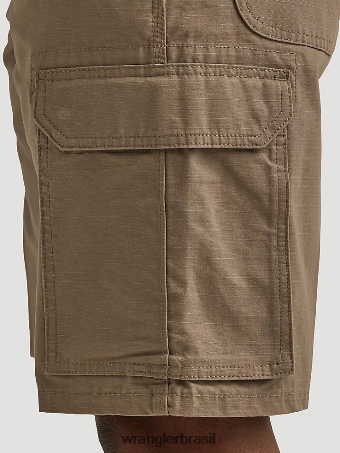 Wrangler roupa de trabalho ranger cargo curta cáqui escuro (112337741) homens roupas 00LN6N602