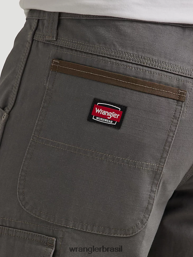 Wrangler roupa de trabalho ranger cargo curta grafite (112337766) homens roupas 00LN6N600