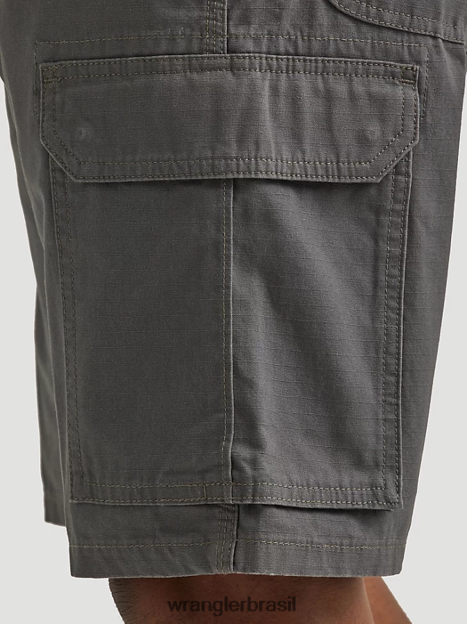 Wrangler roupa de trabalho ranger cargo curta grafite (112337766) homens roupas 00LN6N600