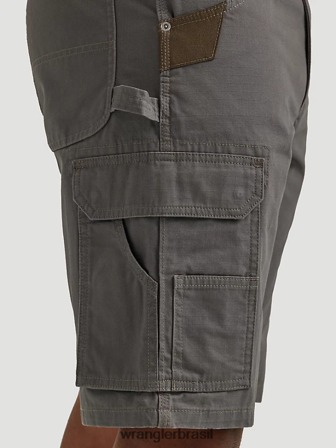 Wrangler roupa de trabalho ranger cargo curta grafite (112337766) homens roupas 00LN6N600