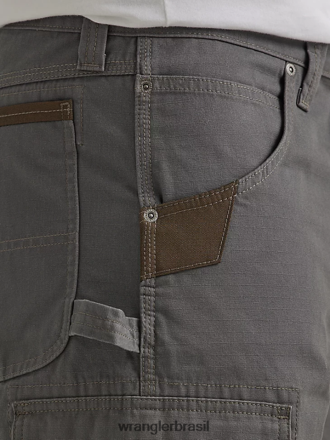Wrangler roupa de trabalho ranger cargo curta grafite (112337766) homens roupas 00LN6N600