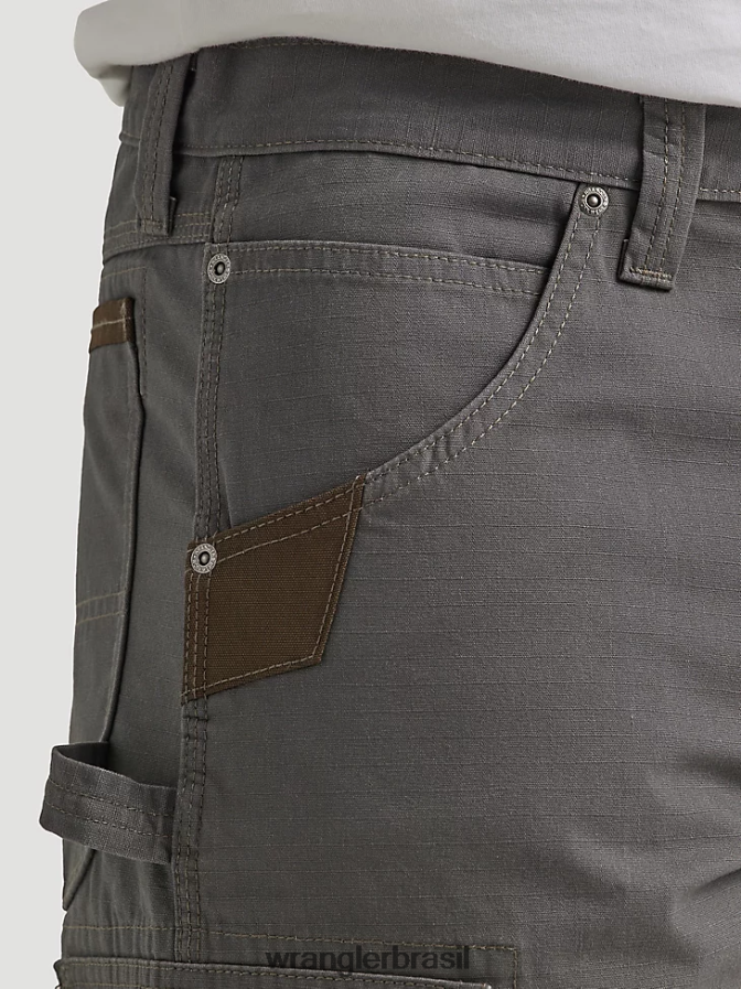 Wrangler roupa de trabalho ranger cargo curta grafite (112337766) homens roupas 00LN6N600