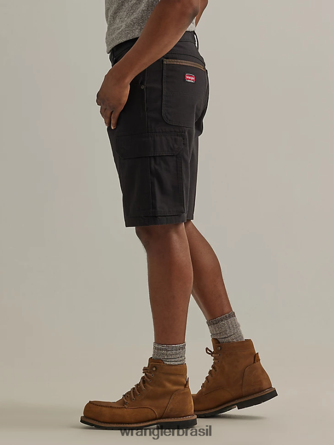 Wrangler roupa de trabalho ranger cargo curta preto (112337765) homens roupas 00LN6N599