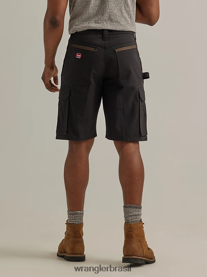 Wrangler roupa de trabalho ranger cargo curta preto (112337765) homens roupas 00LN6N599