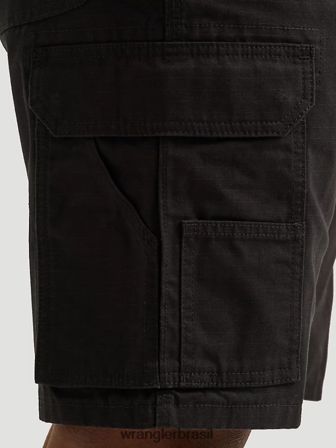 Wrangler roupa de trabalho ranger cargo curta preto (112337765) homens roupas 00LN6N599