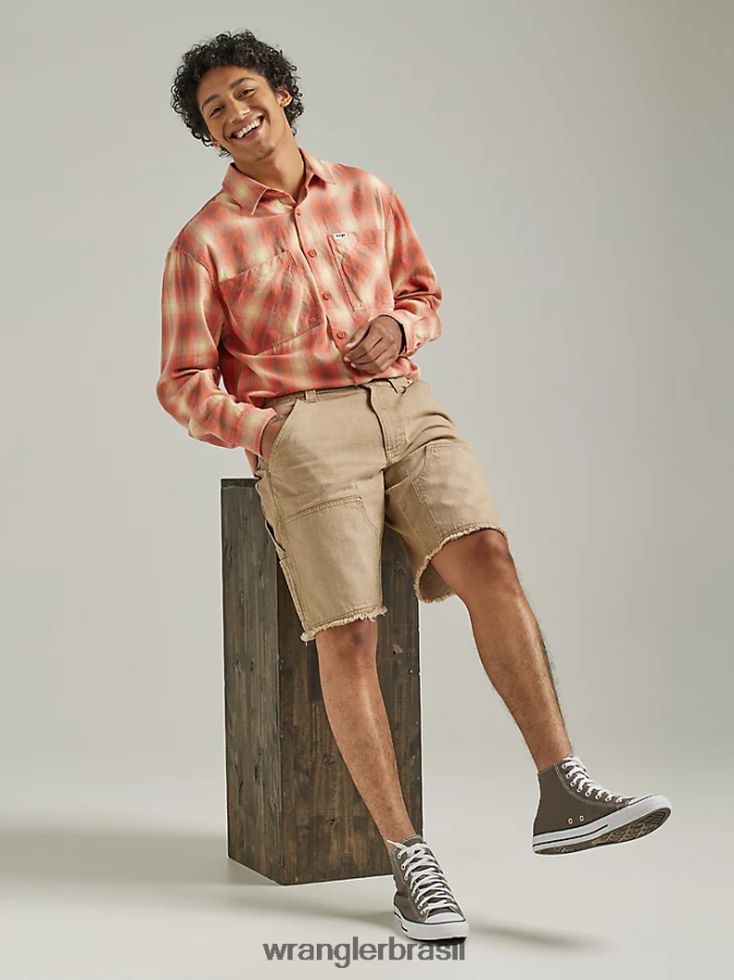 Wrangler short cargo cargo cintura confortável authentics artemísia (10zm980sb) homens roupas 00LN6N564