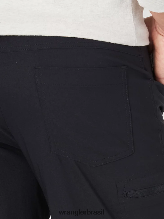 Wrangler short cargo cargo cintura confortável authentics preto (10zm980bl) homens roupas 00LN6N571