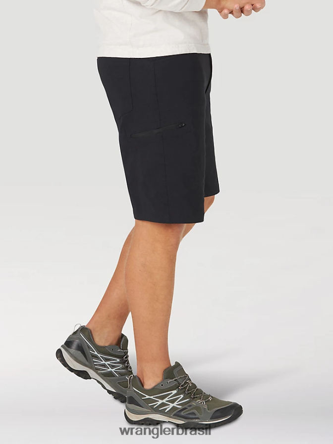 Wrangler short cargo cargo cintura confortável authentics preto (10zm980bl) homens roupas 00LN6N571