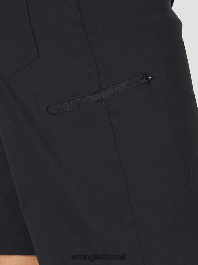 Wrangler short cargo cargo cintura confortável authentics preto (10zm980bl) homens roupas 00LN6N571