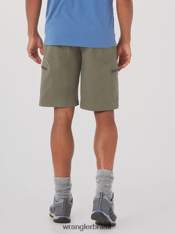 Wrangler short cargo cargo cintura confortável authentics verde terra (10zm980eg) homens roupas 00LN6N568