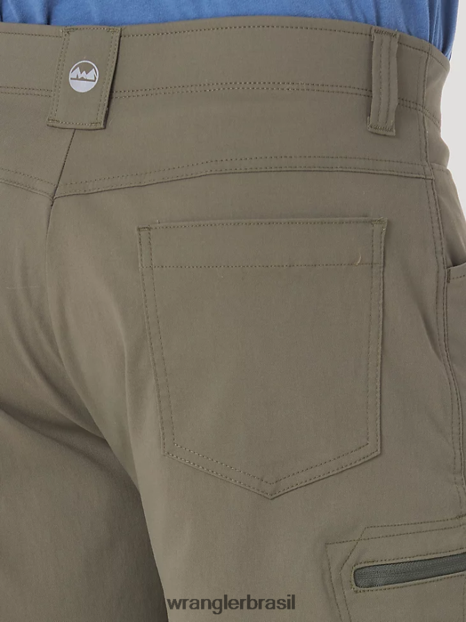 Wrangler short cargo cargo cintura confortável authentics verde terra (10zm980eg) homens roupas 00LN6N568