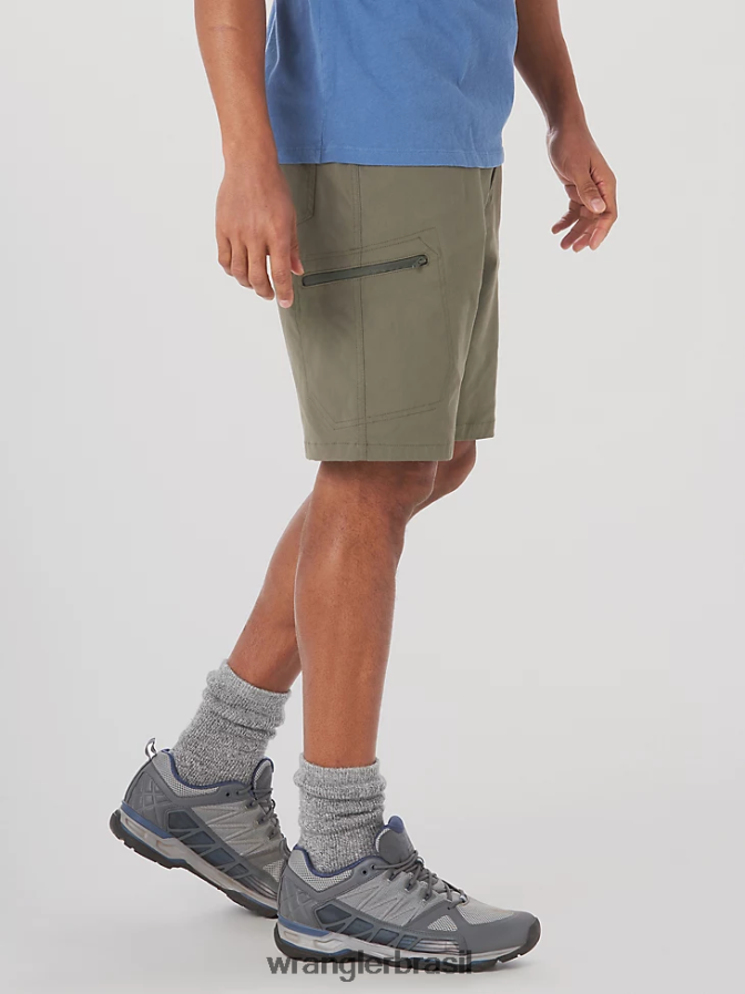 Wrangler short cargo cargo cintura confortável authentics verde terra (10zm980eg) homens roupas 00LN6N568