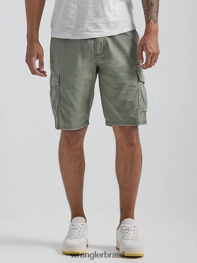 Wrangler short cargo cargo flex sarja abeto (112330393) homens roupas 00LN6N550
