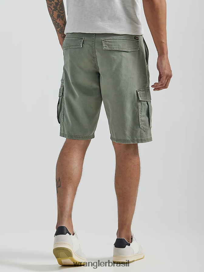 Wrangler short cargo cargo flex sarja abeto (112330393) homens roupas 00LN6N550