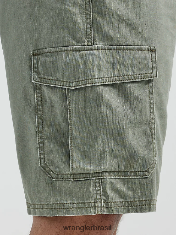 Wrangler short cargo cargo flex sarja abeto (112330393) homens roupas 00LN6N550