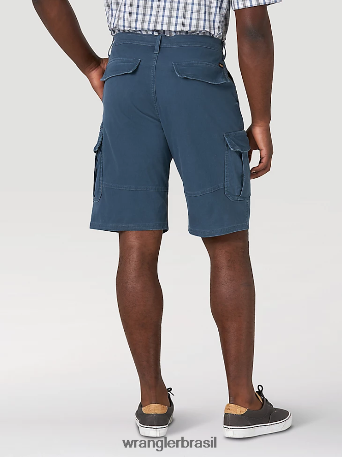 Wrangler short cargo cargo flex sarja marinha da meia-noite (gwsnsmn) homens roupas 00LN6N548