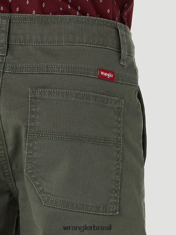 Wrangler short cargo flex confortável azeitona (4rmhwoh) Rapazes roupas 00LN6N996