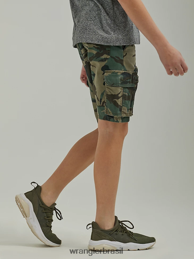 Wrangler short cargo gamer (husky) camuflagem noturna da floresta da selva (112335583) Rapazes roupas 00LN6N1011