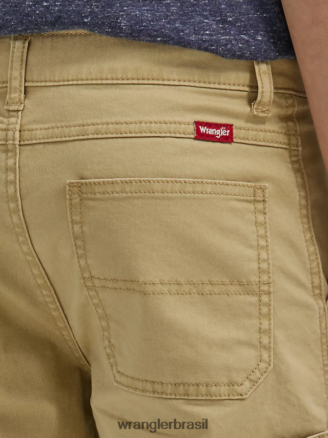 Wrangler short cargo gamer (husky) caramelo (112334590) Rapazes roupas 00LN6N1010